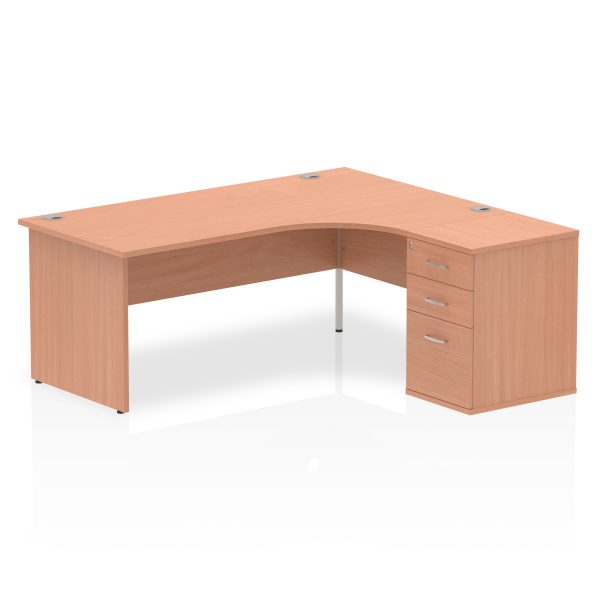 Pulse Panel End Crescent Desk Workstation - Image 37
