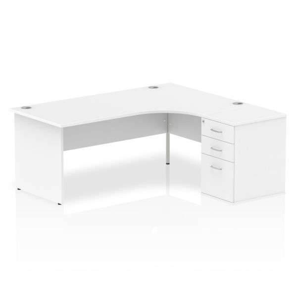 Pulse Panel End Crescent Desk Workstation - Image 47