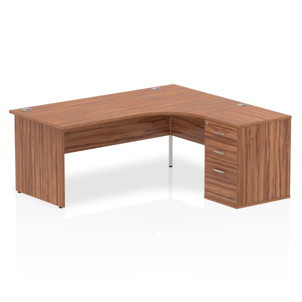 Pulse Panel End Crescent Desk Workstation - Image 45