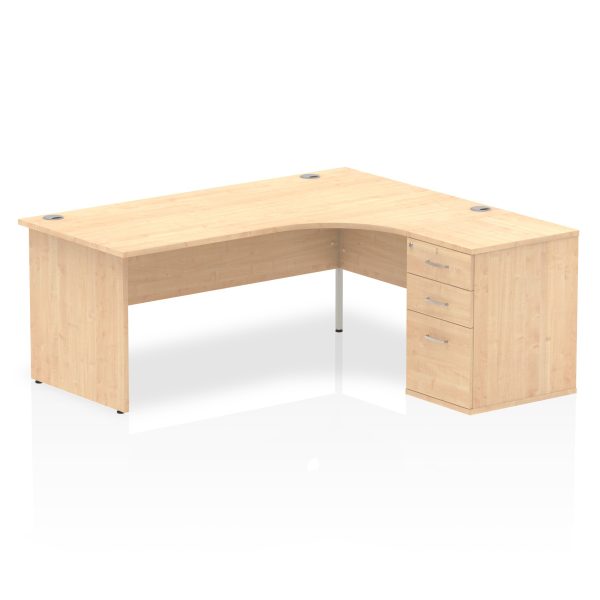 Pulse Panel End Crescent Desk Workstation - Image 41