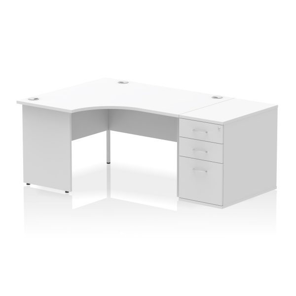 Pulse Panel End Crescent Desk Workstation - Image 71