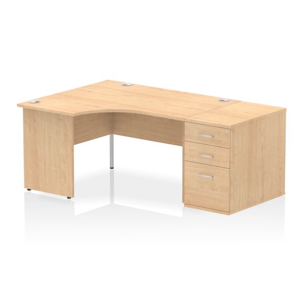 Pulse Panel End Crescent Desk Workstation - Image 73