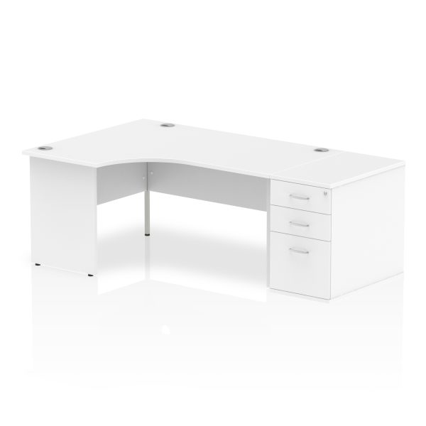 Pulse Panel End Crescent Desk Workstation - Image 12