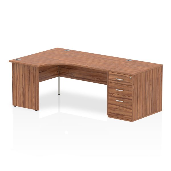 Pulse Panel End Crescent Desk Workstation - Image 10