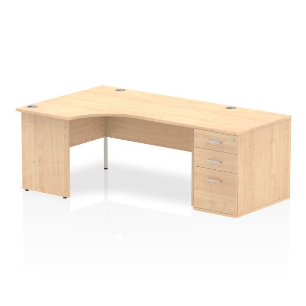 Pulse Panel End Crescent Desk Workstation - Image 6