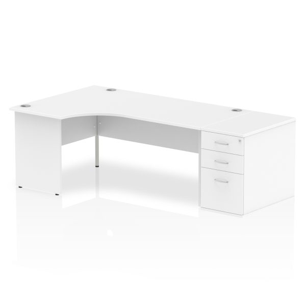 Pulse Panel End Crescent Desk Workstation - Image 36
