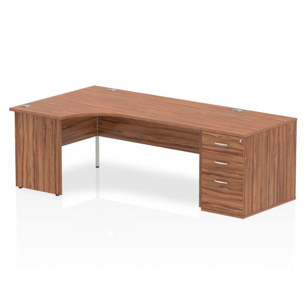 Pulse Panel End Crescent Desk Workstation - Image 34