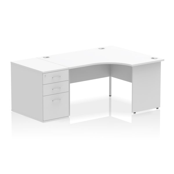 Pulse Panel End Crescent Desk Workstation - Image 81