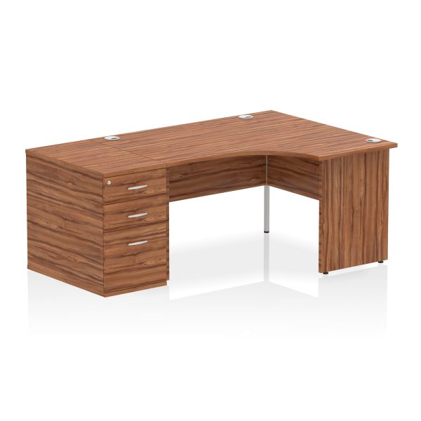 Pulse Panel End Crescent Desk Workstation - Image 82
