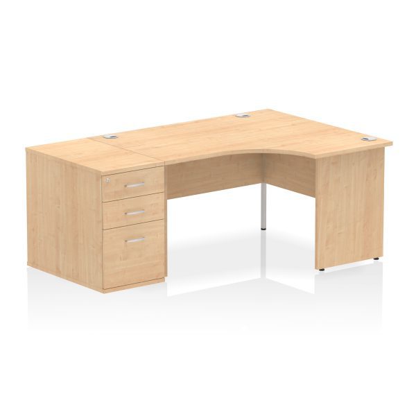 Pulse Panel End Crescent Desk Workstation - Image 83