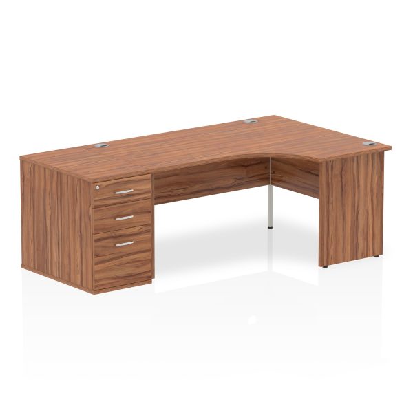 Pulse Panel End Crescent Desk Workstation - Image 22