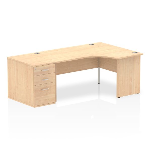 Pulse Panel End Crescent Desk Workstation - Image 18