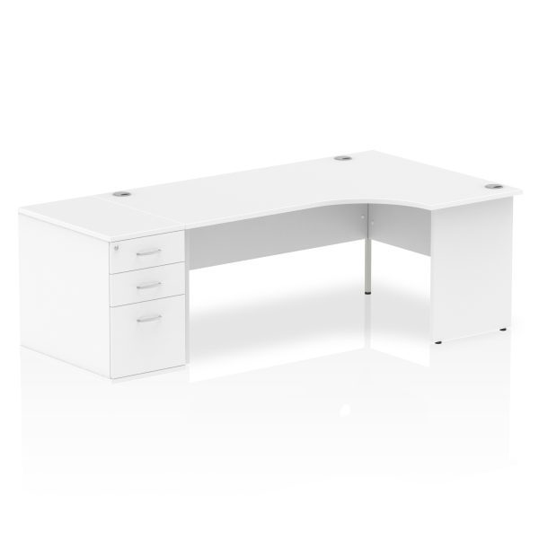 Pulse Panel End Crescent Desk Workstation - Image 48
