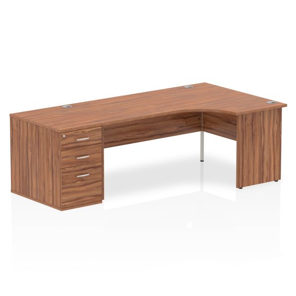Pulse Panel End Crescent Desk Workstation - Image 46