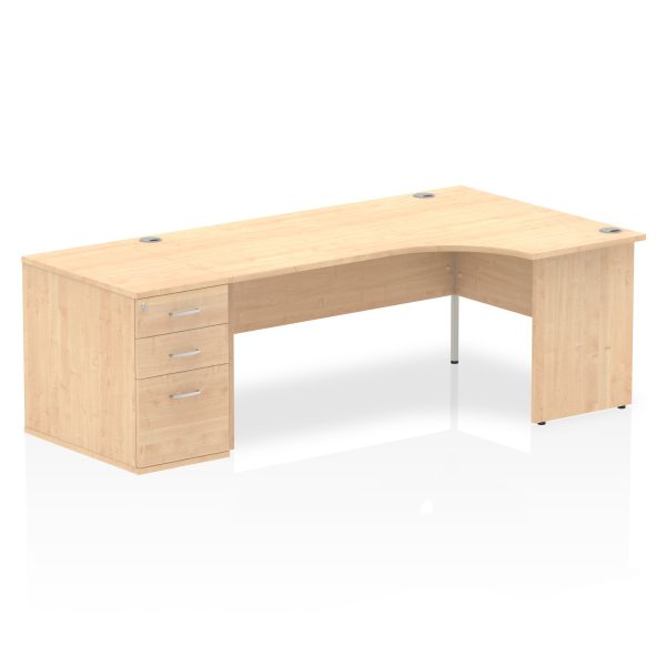 Pulse Panel End Crescent Desk Workstation - Image 42