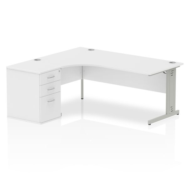 Pulse 1800mm Cable Managed Left Crescent Desk Workstation - Image 32
