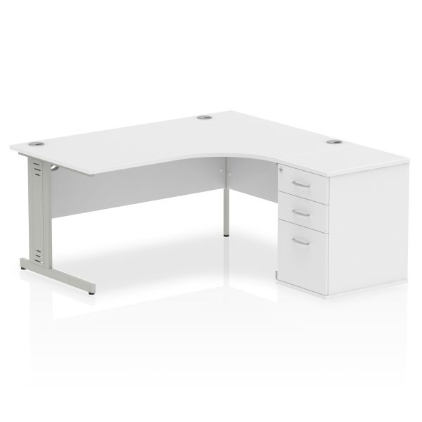 Pulse 1600mm Cable Managed Right Crescent Desk Workstation - Image 32
