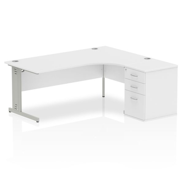 Pulse 1800mm Cable Managed Right Crescent Desk Workstation - Image 32
