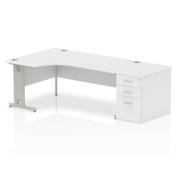 Pulse 1800mm Cable Managed Left Crescent Desk Workstation - Image 35