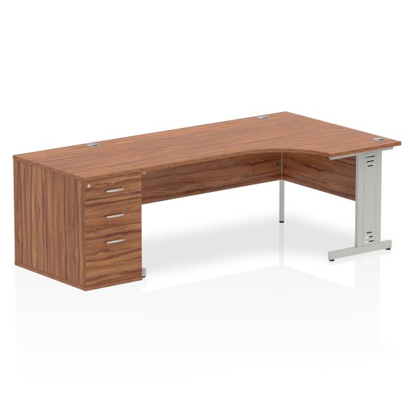 Pulse 1800mm Cable Managed Right Crescent Desk Workstation - Image 29