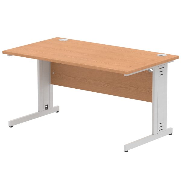 Pulse 1400mm Straight Desk Cable Managed Leg - Image 7