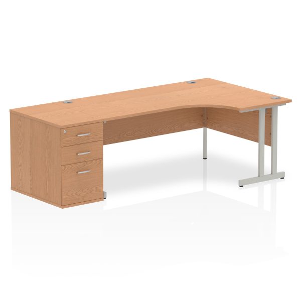 Pulse 1800mm Cantilever Right Crescent Desk Workstation - Image 23