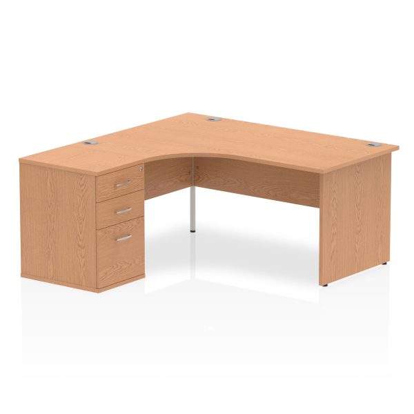 Pulse Panel End Crescent Desk Workstation - Image 7