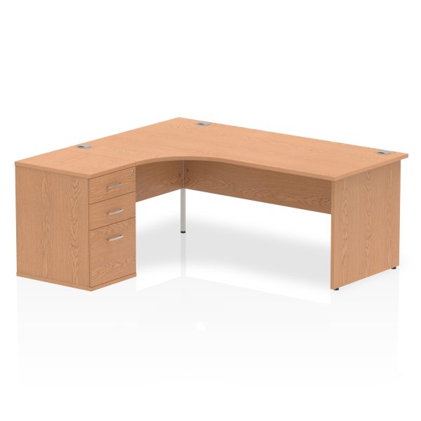 Pulse Panel End Crescent Desk Workstation - Image 31