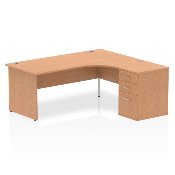 Pulse Panel End Crescent Desk Workstation - Image 43