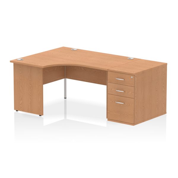 Pulse Panel End Crescent Desk Workstation - Image 74