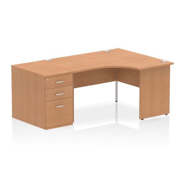 Pulse Panel End Crescent Desk Workstation - Image 84