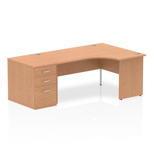 Pulse Panel End Crescent Desk Workstation - Image 20
