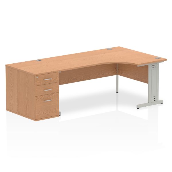 Pulse 1800mm Cable Managed Right Crescent Desk Workstation - Image 23