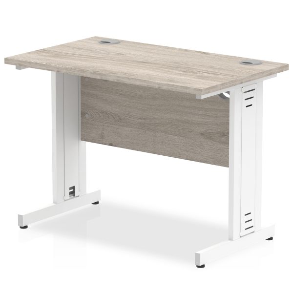 Pulse 1000mm Slimline Desk Cable Managed Leg - Image 4