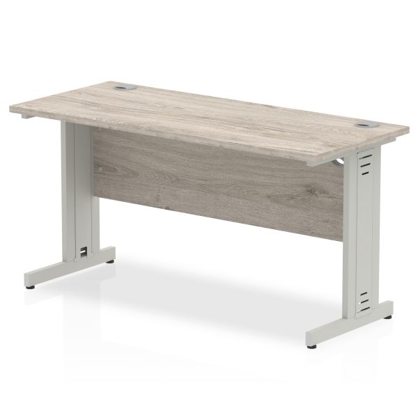 Pulse 1400mm Slimline Desk Cable Managed Leg - Image 3