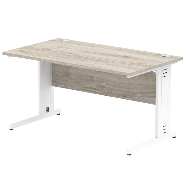 Pulse 1400mm Straight Desk Cable Managed Leg - Image 4
