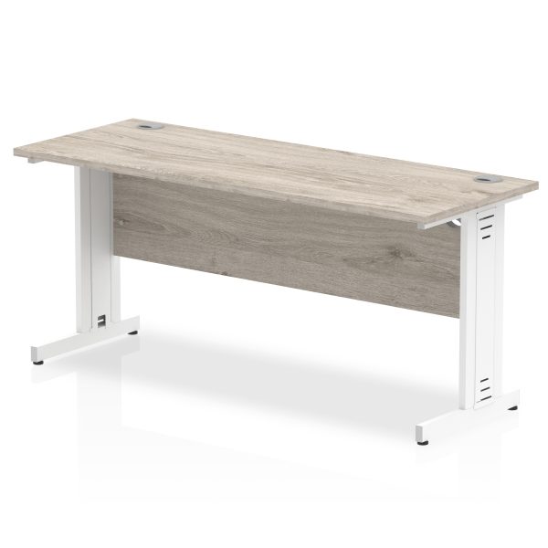 Pulse 1600mm Slimline Desk Cable Managed Leg - Image 4