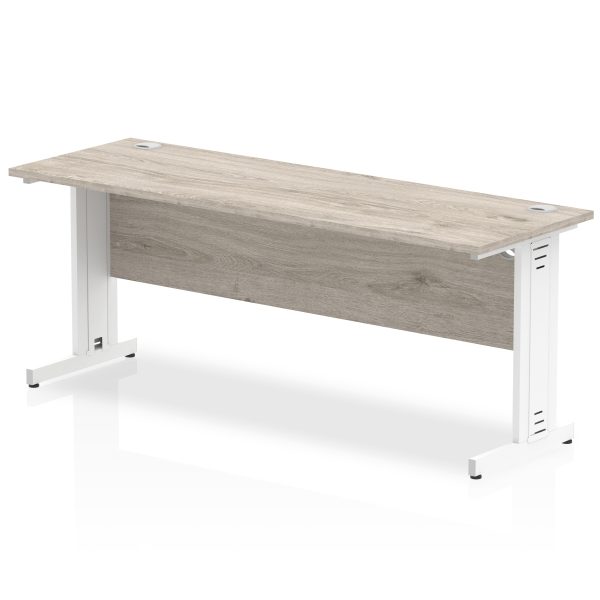 Pulse 1800mm Slimline Desk Cable Managed Leg - Image 4