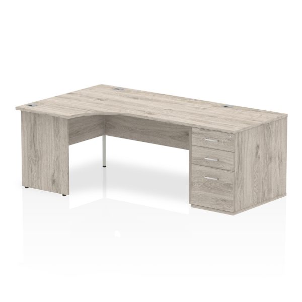 Pulse Panel End Crescent Desk Workstation - Image 4