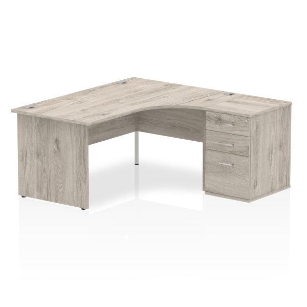 Pulse Panel End Crescent Desk Workstation - Image 15