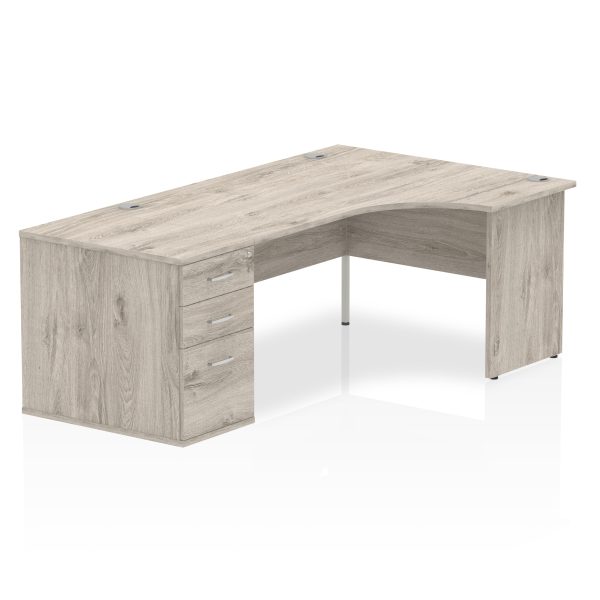Pulse Panel End Crescent Desk Workstation - Image 16