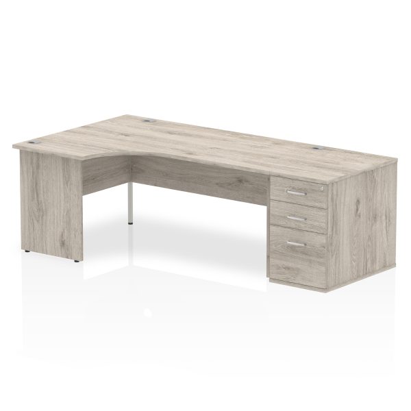 Pulse Panel End Crescent Desk Workstation - Image 28
