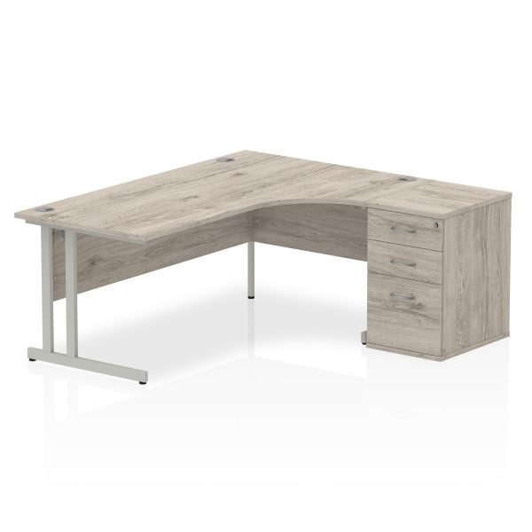 Pulse 1800mm Cantilever Right Crescent Desk Workstation - Image 8
