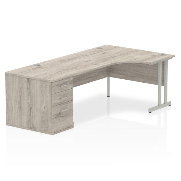 Pulse 1800mm Cantilever Right Crescent Desk Workstation - Image 11