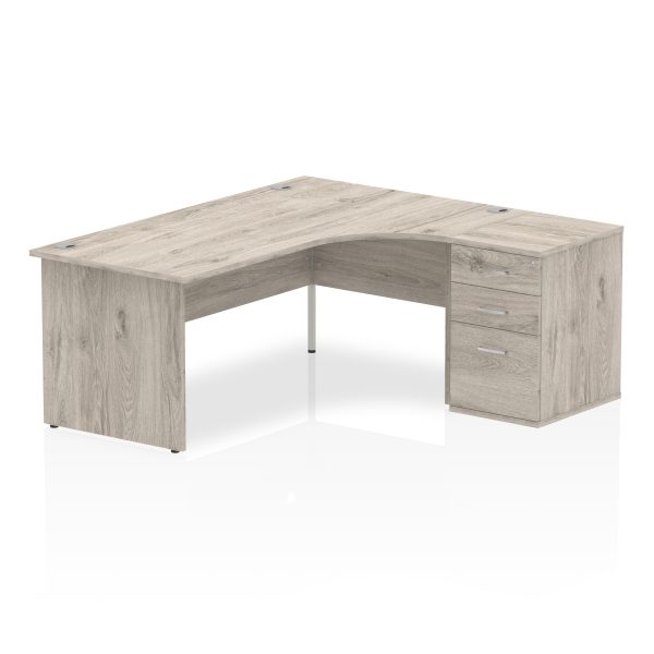 Pulse Panel End Crescent Desk Workstation - Image 39