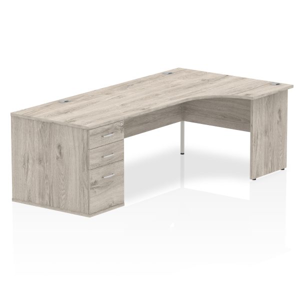 Pulse Panel End Crescent Desk Workstation - Image 40