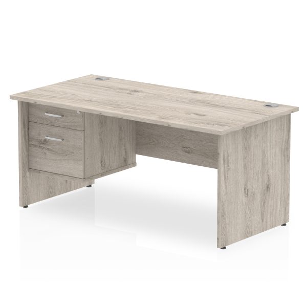 Pulse 1800mm Panel End Straigh Desk With Single Fixed Pedestal - Image 7
