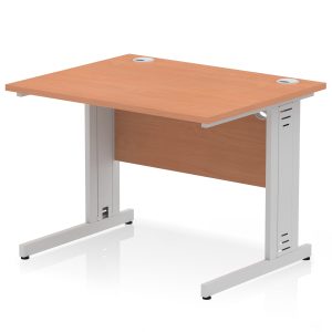 Pulse 1000mm Straight Desk Cable Managed Leg
