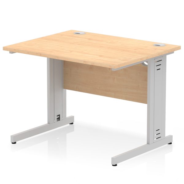 Pulse 1000mm Straight Desk Cable Managed Leg - Image 5