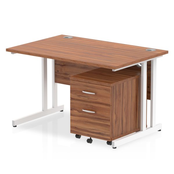 Pulse 1200mm Cantilever Straight Desk With Mobile Pedestal - Image 19